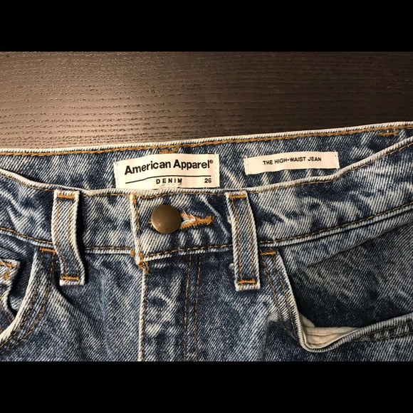 American Apparel High Waist Jeans NWOT - Picture 3 of 6